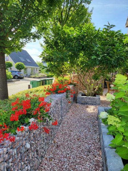 Schanskorven met plantenbak