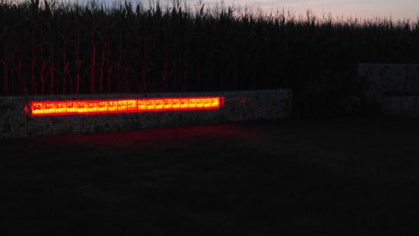 Gabionen mit LED