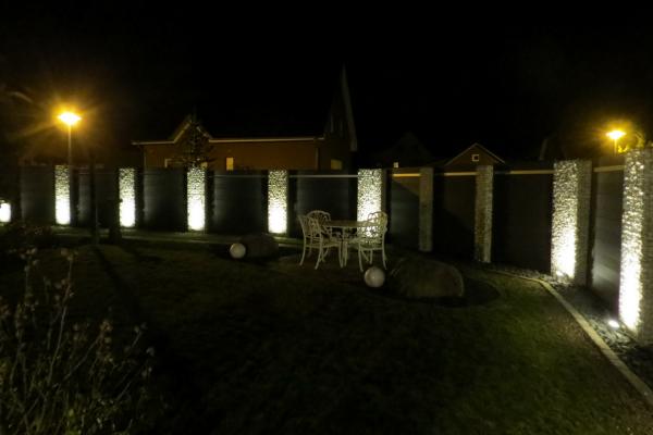 Steenkorf met LED verlichting